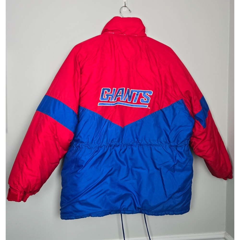 Vintage NFL Gameday by Turbo Sportswear Giants Puffer Jacket Mens Large Red Blue